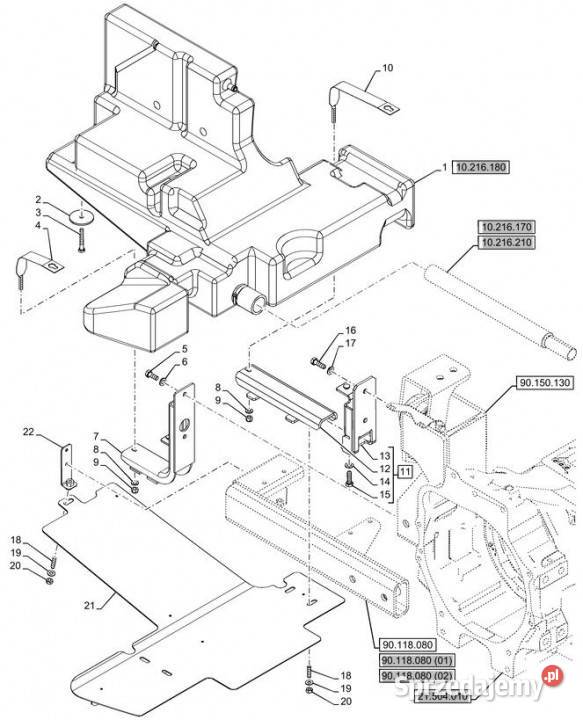 Holland T6070 Płyta 47951486 wielkopolskie Jastrzębniki
