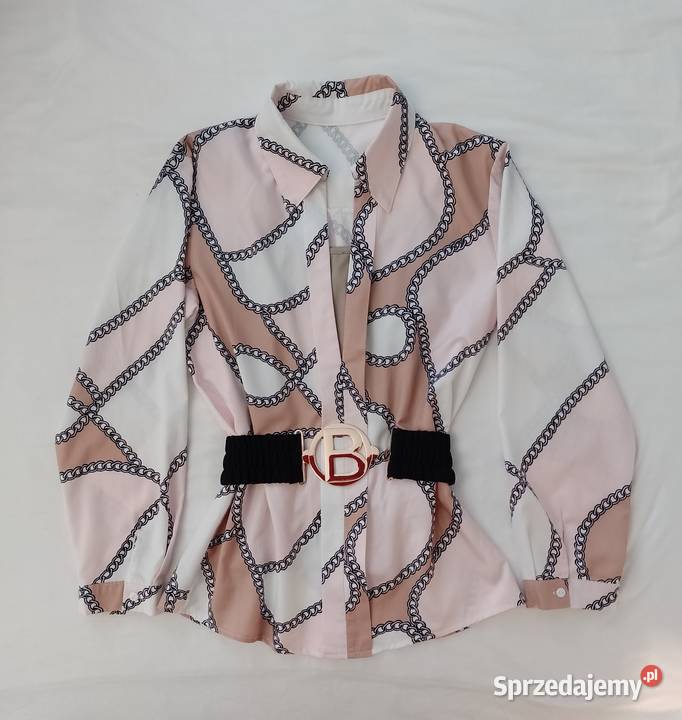 Bluzka elegancka 3840 z kołnierzykiem Warszawa