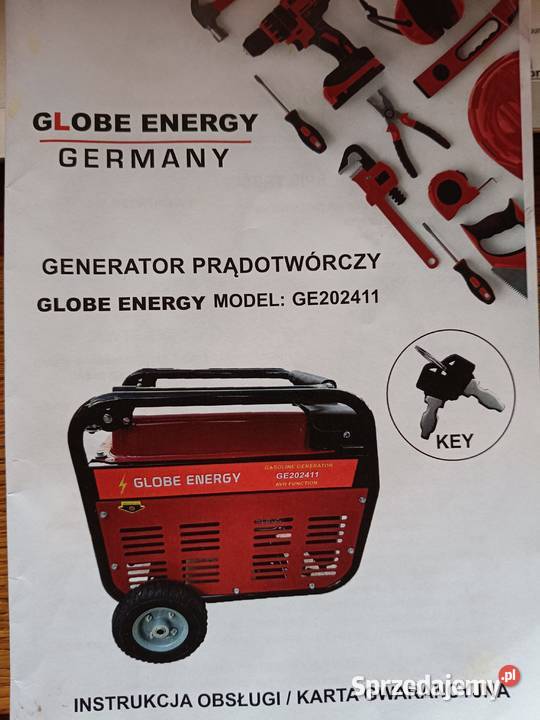 Agregat prądotwórczy Globe Energy GE202411 Garwolin sprzedam