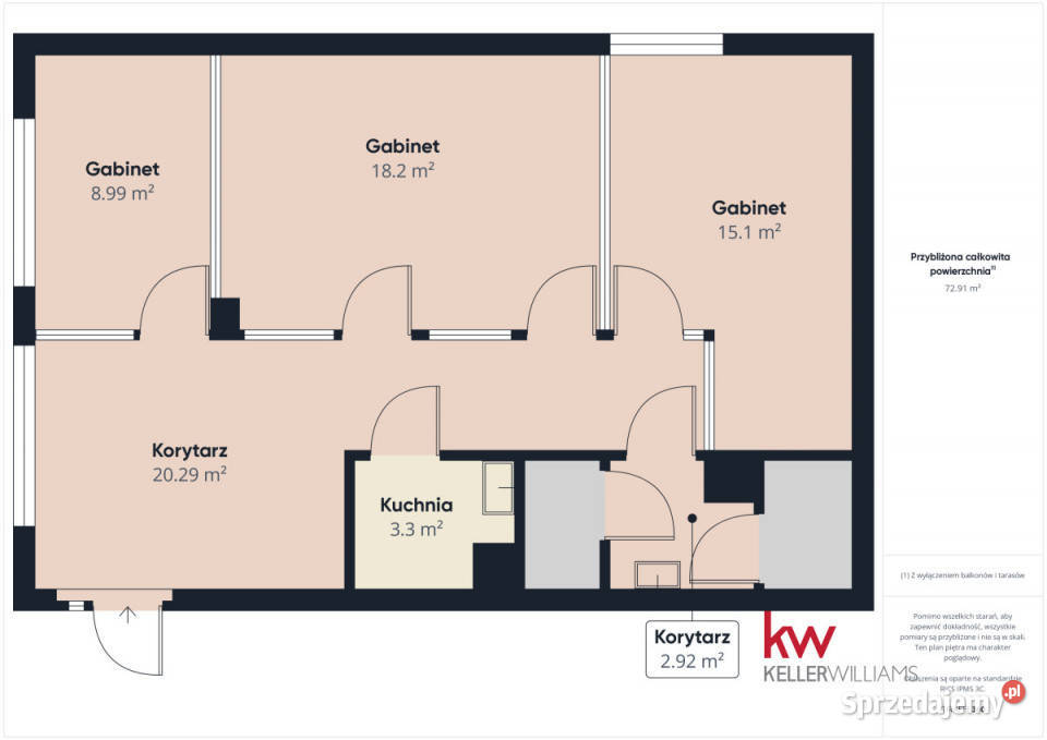 Lokal na wynajem 7185m2 Wrocław Ilość pomieszczeń 5