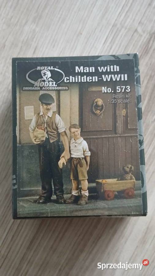 Figurki Royal Model RM673 Man with children 135 Modelarstwo Lubartów sprzedam