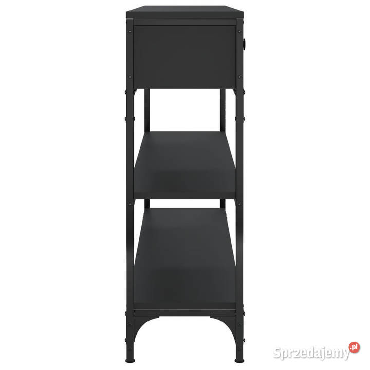 Stolik konsolowy czarny 100x25x75 WM834180 Warszawa