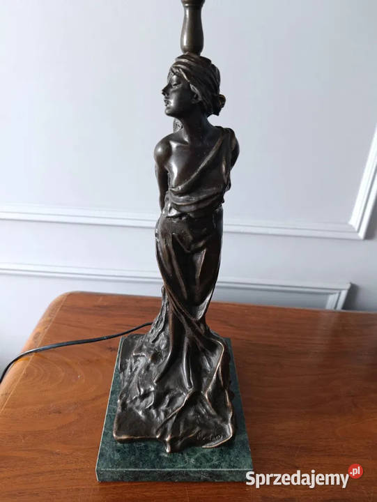 Lampa gabinetowa secesyjna Art Nouveau Deco E Antyki Antyki Wrocław