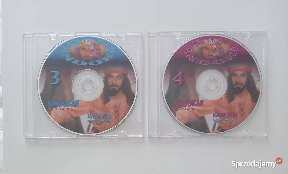 Serial Sandokan 6 odcinków 4 płyty Kabir Bedi do Kraków