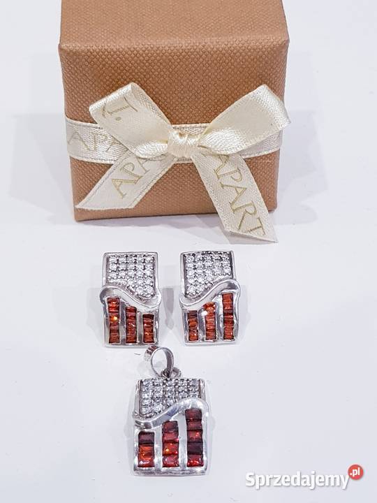 Zestaw srebrnej biżuterii ślubnej Apart Dąbrowa Górnicza sprzedam