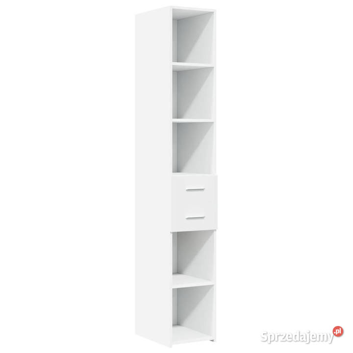 Wąska szafka biała 30x425x225 materiał Warszawa