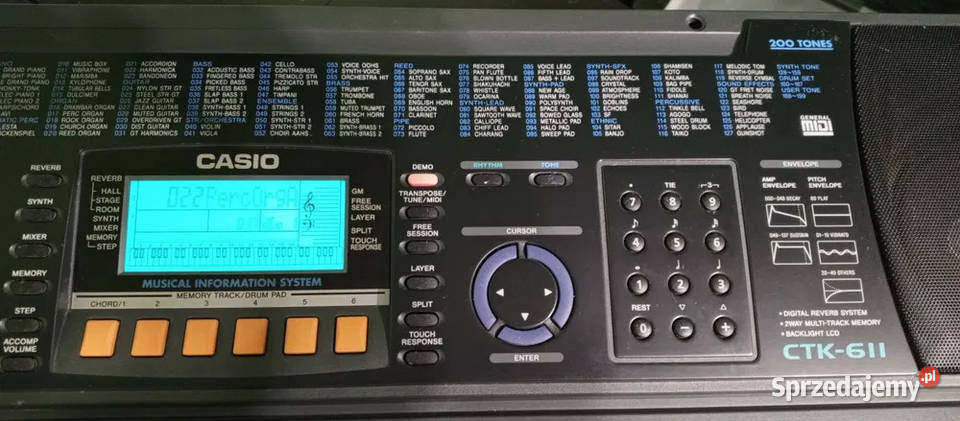 Keyboard Casio CTK 611 Syntezator dolnośląskie Legnica