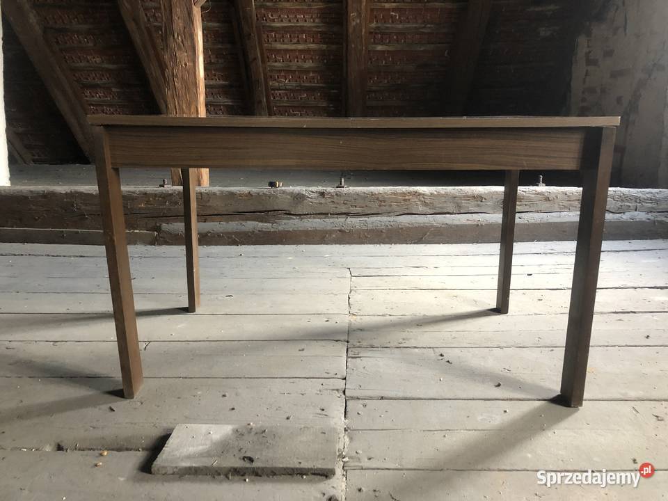 Stół ława stoli rozkładany ciemnobrązowy 75 x Byczyna