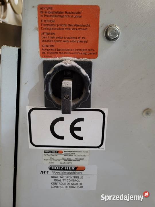 Okleiniarka Holzher Uno frez wstępny