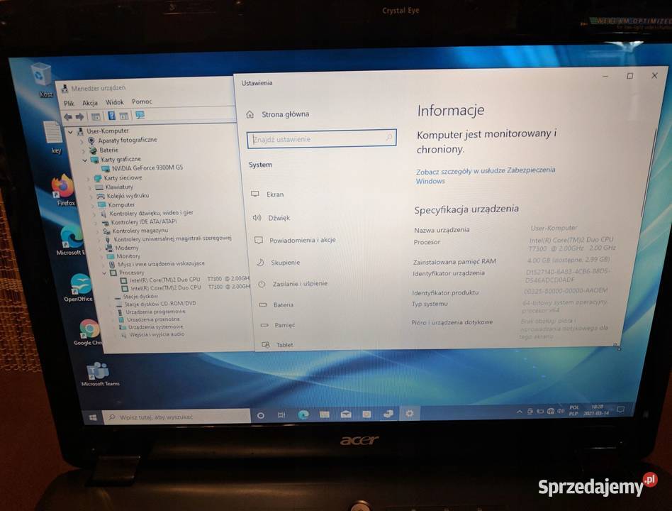 Acer Aspire 5730 HDMI Kamera WIFI Do nauki i Warszawa