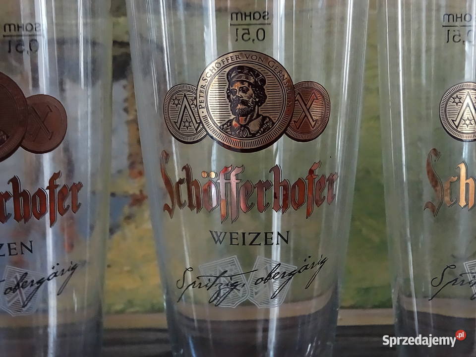 Szklanki Do Piwa Schfferhofer Weizen 05L Sahm Biłgoraj sprzedam