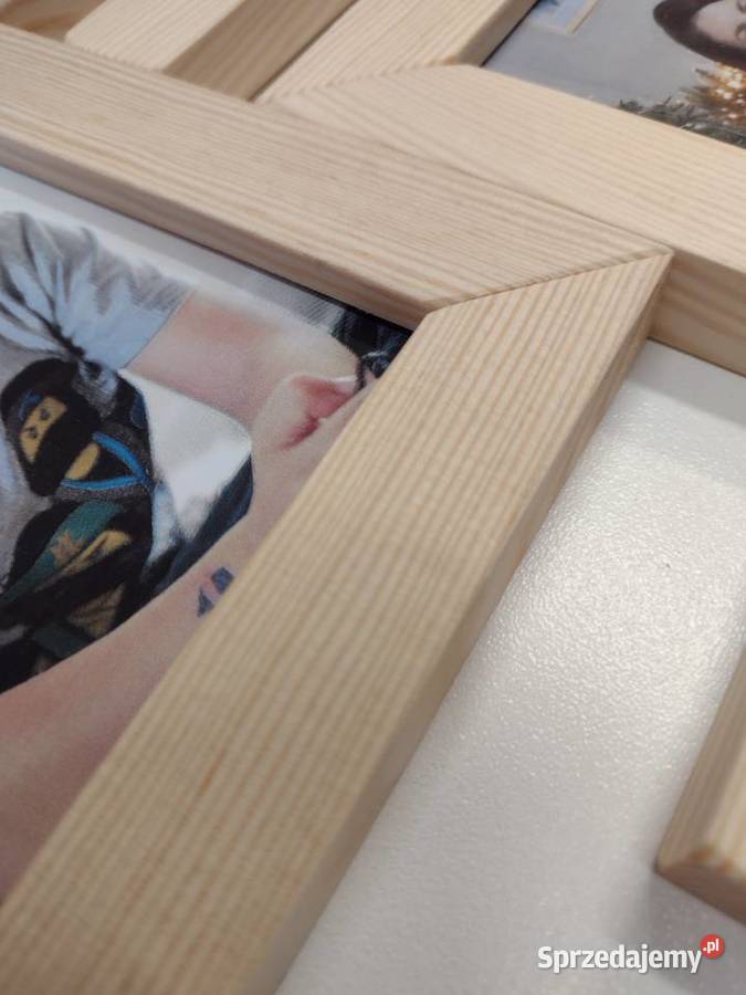 Drewniana Multirama Ramka Na 6 Zdjęć 10x15