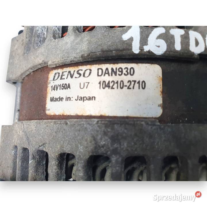 ALTERNATOR Ford Focus C 16 TDCi 150A Denso osobowe lubelskie Chełm sprzedam