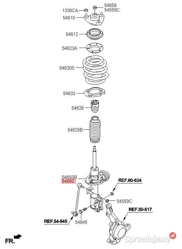 MCPERSON AMORTYZATOR SPRĘŻYNA ZWROTNICA PRAWY wielkopolskie