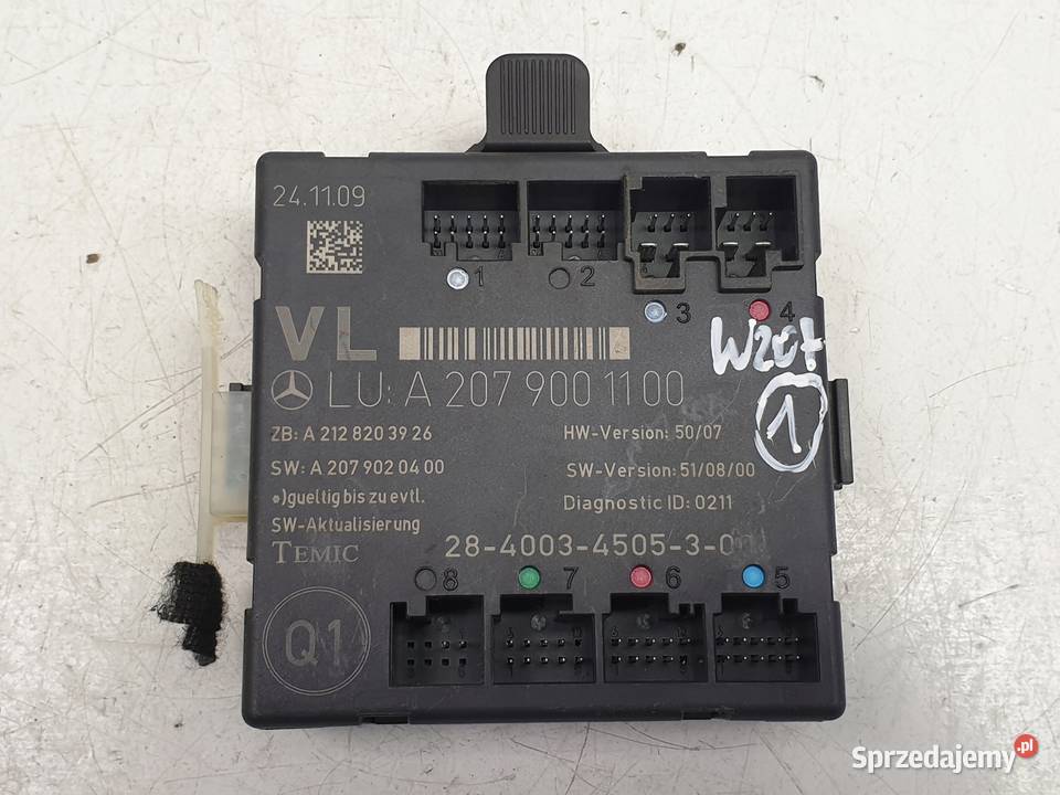 Mercedes W207 Coupe C207 MODUŁ DRZWI Lewy przód Rudka sprzedam