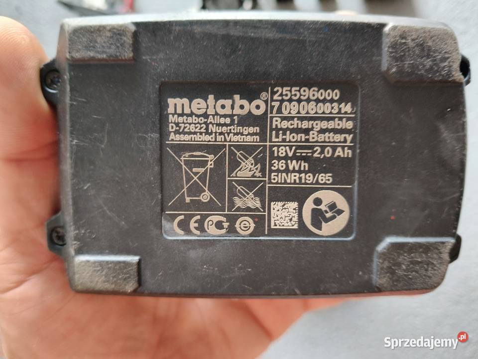Akumulatory ładowarka części do wkrętarki Metabo Plewiska