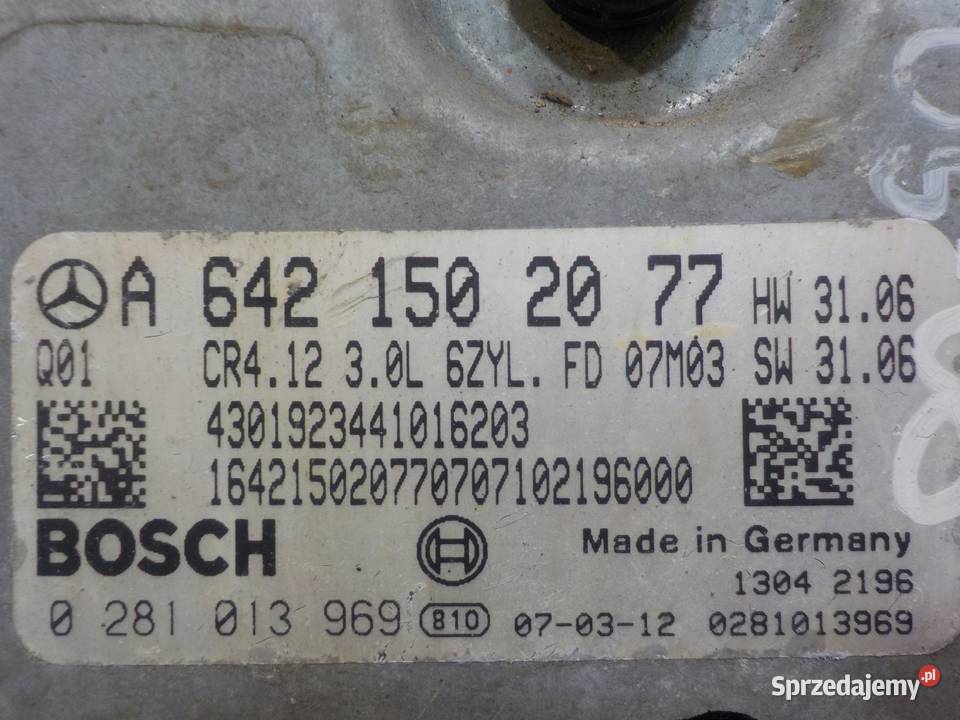 MERCEDES ML W164 II 07r 5D sterownik komputer mazowieckie Suków