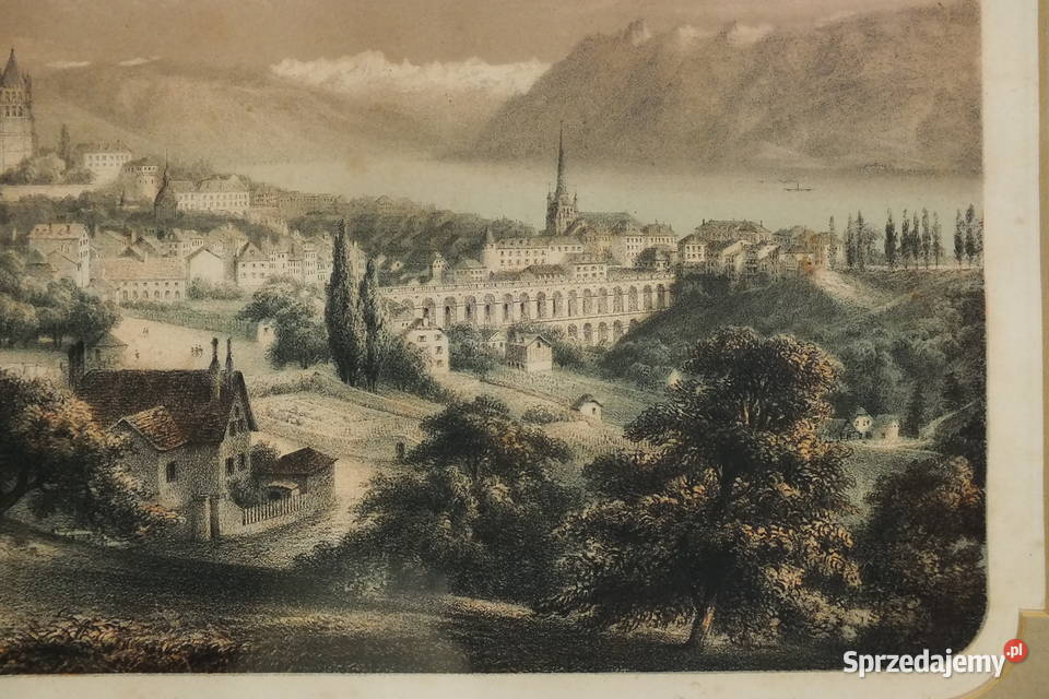 Pejzaż miejski grafika Lubin