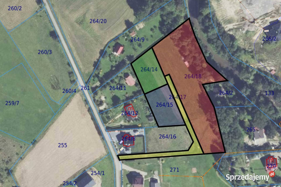 Działka budowlana 4226 mkw Pogorzany Szczyrzyc małopolskie