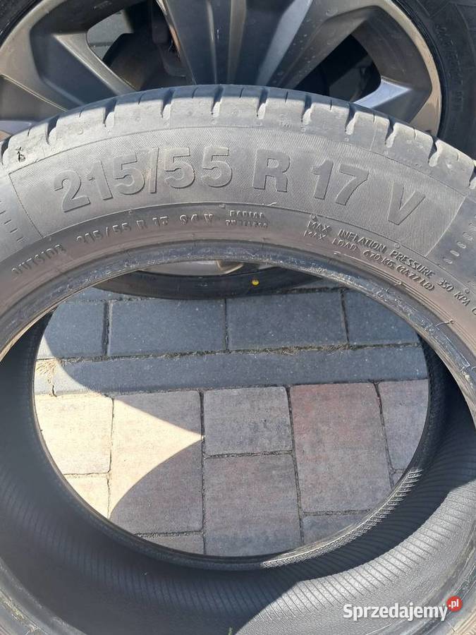 4 letnie opony 215 55 17 Conti PIASECZNO URSYNÓW lato sprzedam