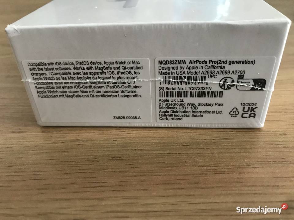 Słuchawki AirPods Pro 2 nowe warmińsko-mazurskie Iława