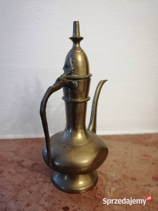 Vintage mosiężny dzbanek amfora antyk Warszawa