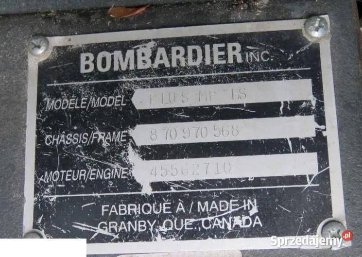 BOBARDIER PLUS MP 300 Podgrzewane szyby boczne i