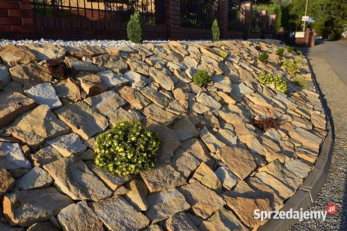 Płaski kamień ogrodowy na skarpy do ogrodu Radomsko