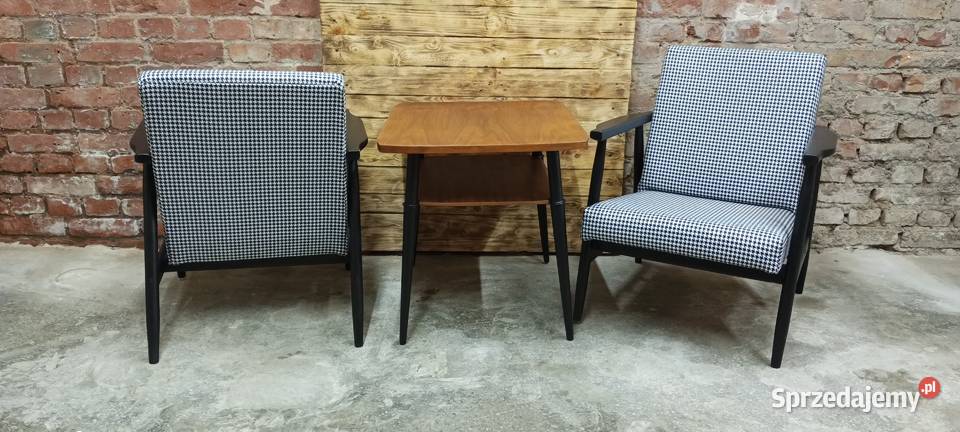 Fotel klubowy PRL B 7727 VINTAGE LOFT RUSTYKALNY Kołobrzeg