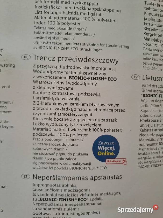 Esmara kurtka parka damska przeciwdeszczowa Warszawa