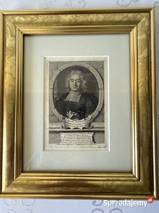 Antyczny Miedzioryt Rycina Grafika Eusebe śląskie Czerwionka-Leszczyny