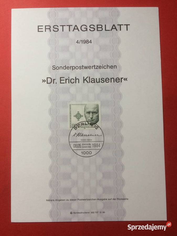 556 Niemiecki Specjalny Znaczek Pocztowy Szczecin sprzedam