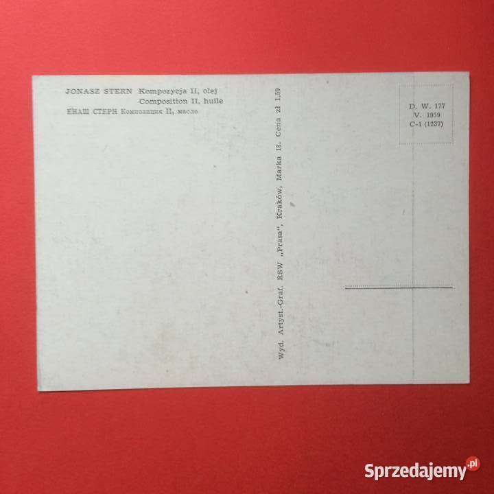 1733 Widokówki Jonasza Sterna sprzedam