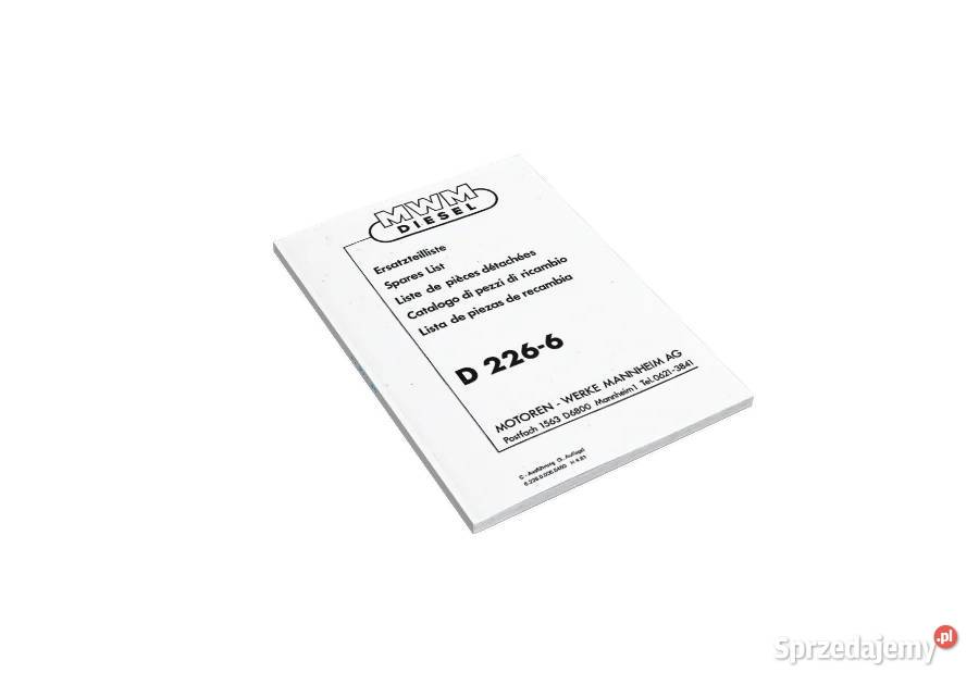 Katalog części silnik MWM D 226 6 D226 Szamotuły