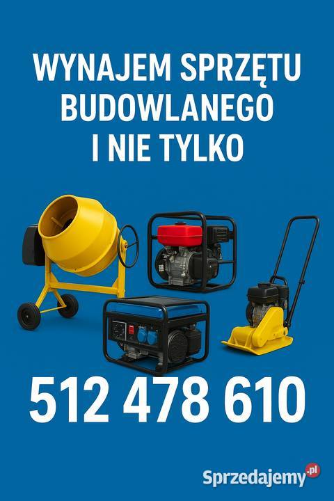 Wynajem sprzętu budowlanego podlaskie Dąbrowa Białostocka