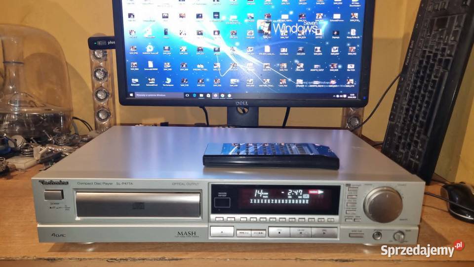 Odtwarzacz CD Technics SLP477A srebrny z pilotem łódzkie Warta