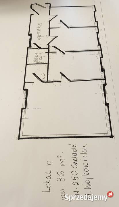 Lokal biurowy o powierzchni 86 m2 Czeladź