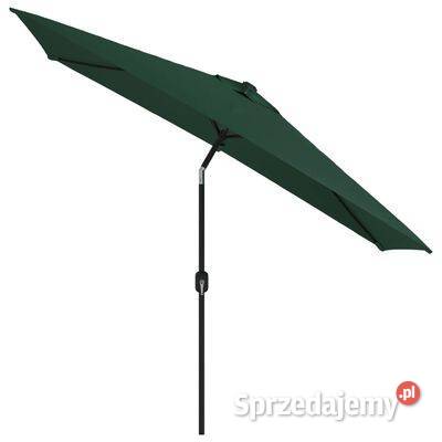vidaXL Prostokątny parasol ogrodowy zielony Meble ogrodowe Warszawa