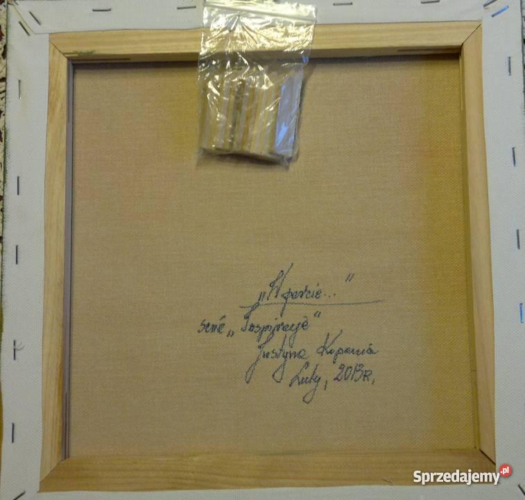 obraz olejny W porcie Justyna Kopania 30x30 Warszawa