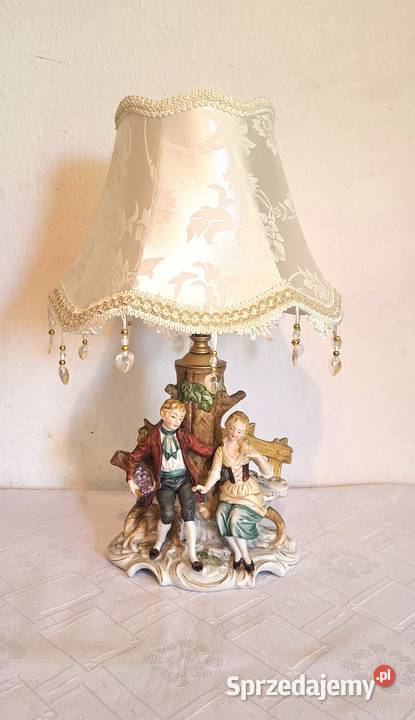 lampka stołowa figuralna porcelanowa mazowieckie Warszawa