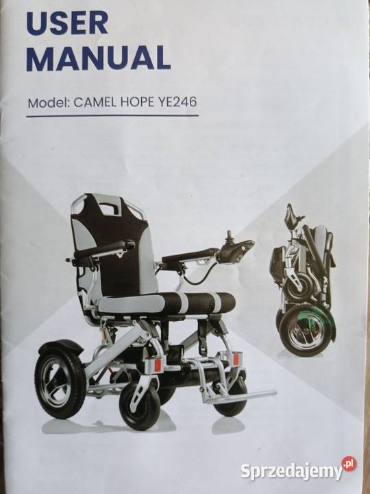 Wózek inwalidzki elektryczny yeti ye 246 stan Żywiec