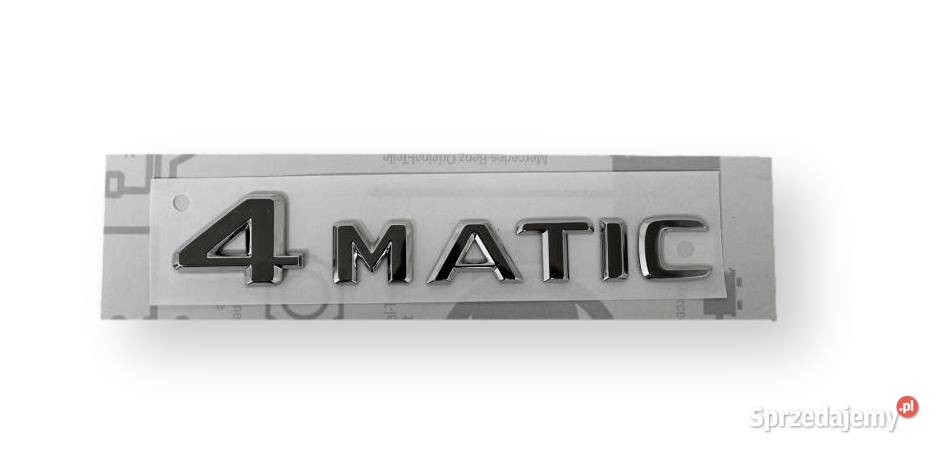 MERCEDES WIELE MODELI Emblemat 4MATIC klapy tył śląskie