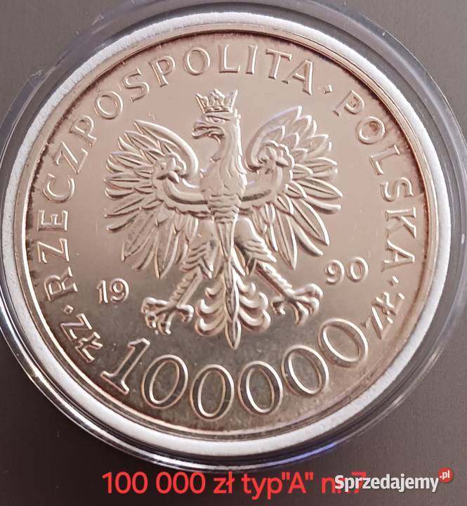 100 000 Solidarność 1990 r Typ A 7 wielkopolskie Konin
