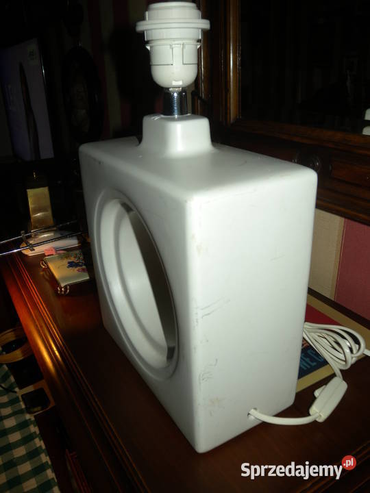 Lampa szklana biała Katowice sprzedam