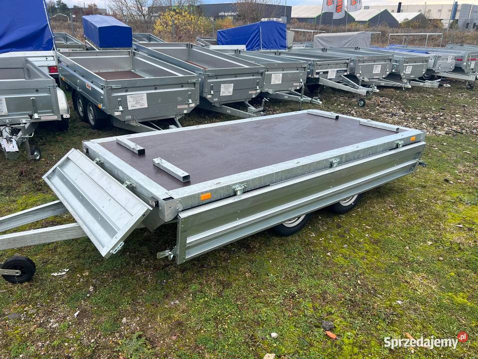 Przyczepa tandem z kołami pod spodem ZASŁAW Zaslaw