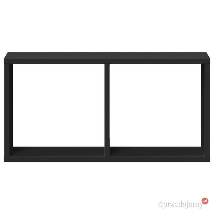 Półka ścienna 60x16x30 czarna materiał Warszawa