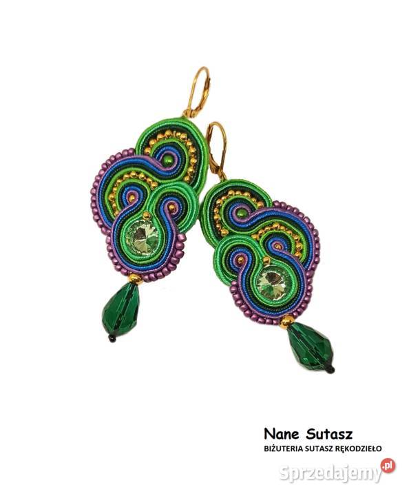 Kolczyki Sutasz rękodzieło Nane Sutasz
