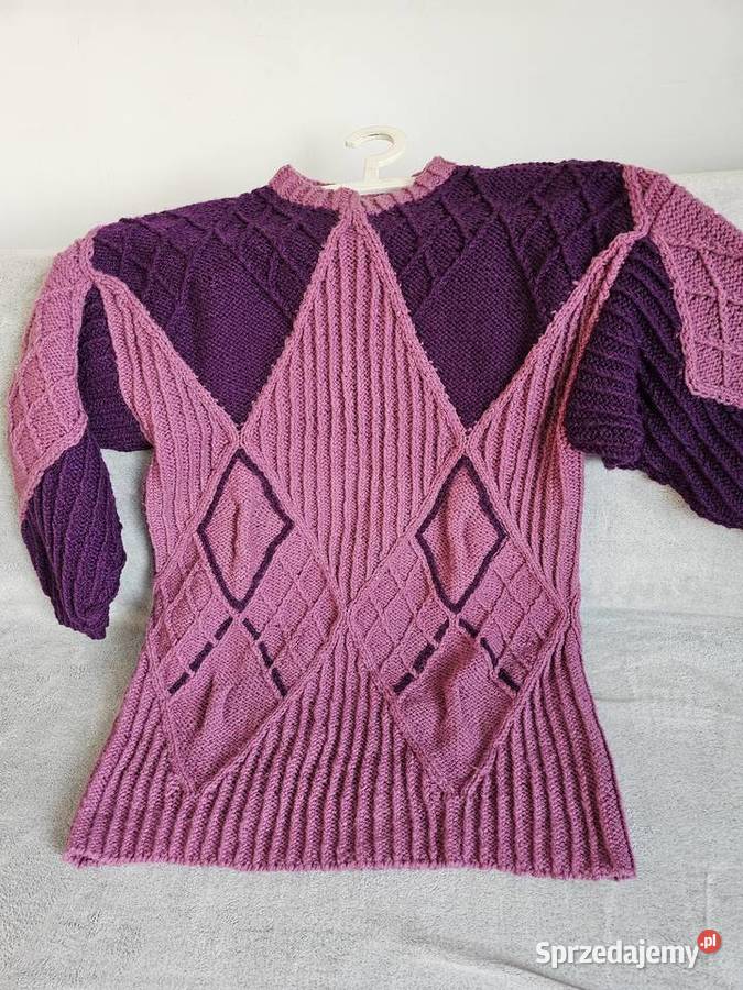 Sweter damski owersize r L do XXL Robota ręczna małopolskie sprzedam