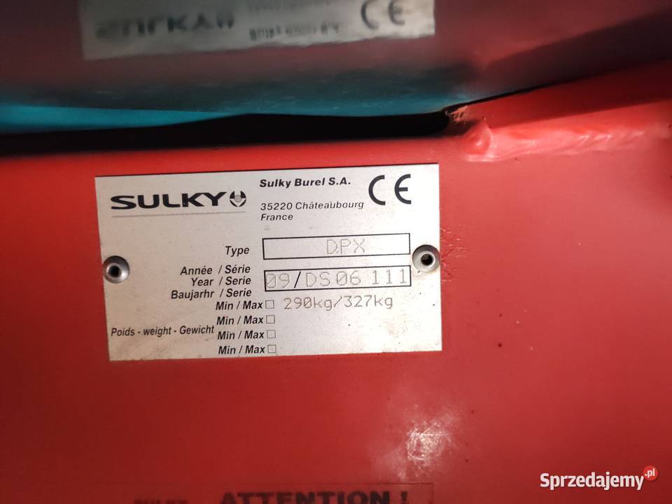 rozsiewacz nawozów sulky dpx nieuszkodzony Lubraniec