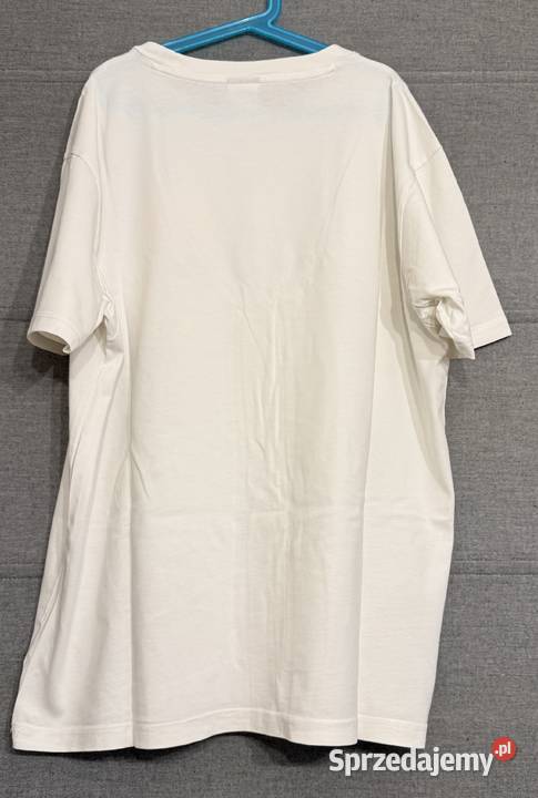 Biała męska koszulka z nadrukiem Balance rozmiar mazowieckie Żyrardów